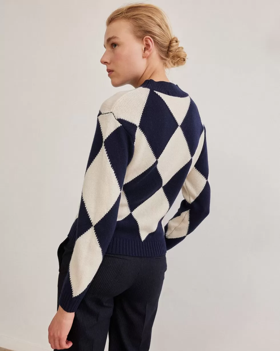 Clearance Rue Blanche Chelsea Losange 23A Ecru