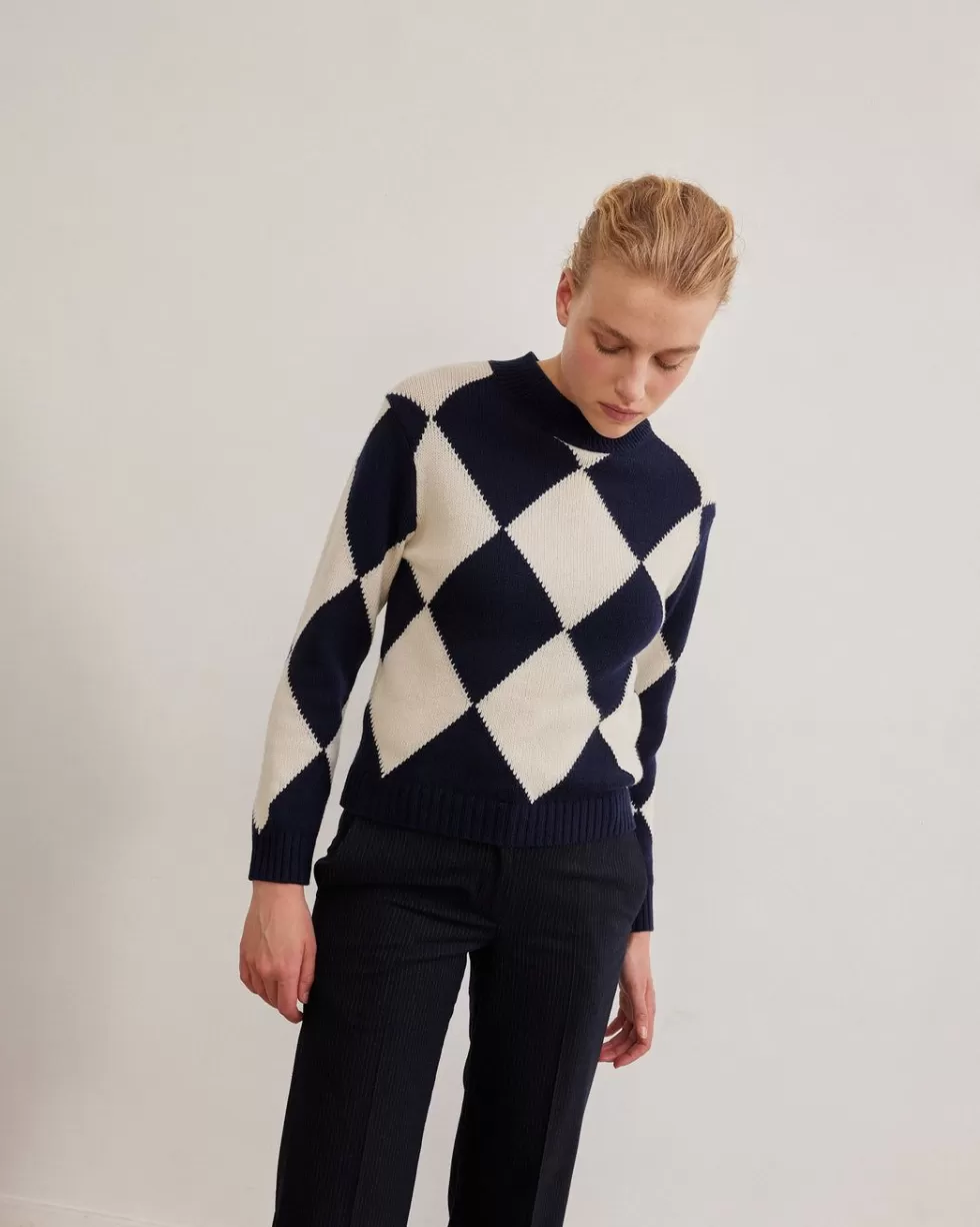 Clearance Rue Blanche Chelsea Losange 23A Ecru
