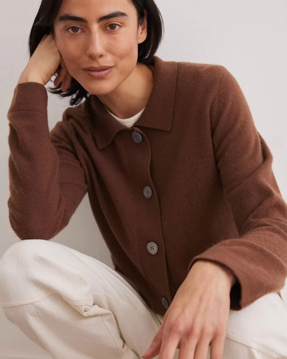 Clearance Rue Blanche Lumina Cardi 23A Chesnut