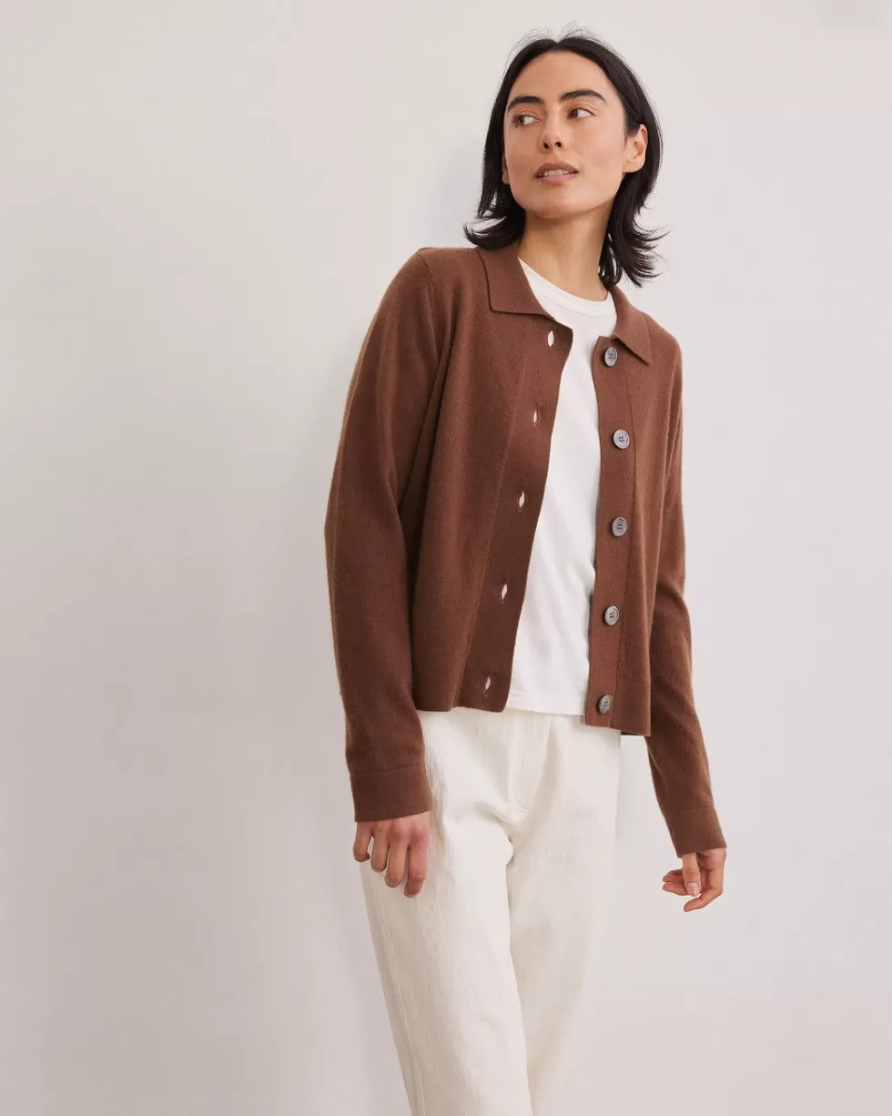 Clearance Rue Blanche Lumina Cardi 23A Chesnut