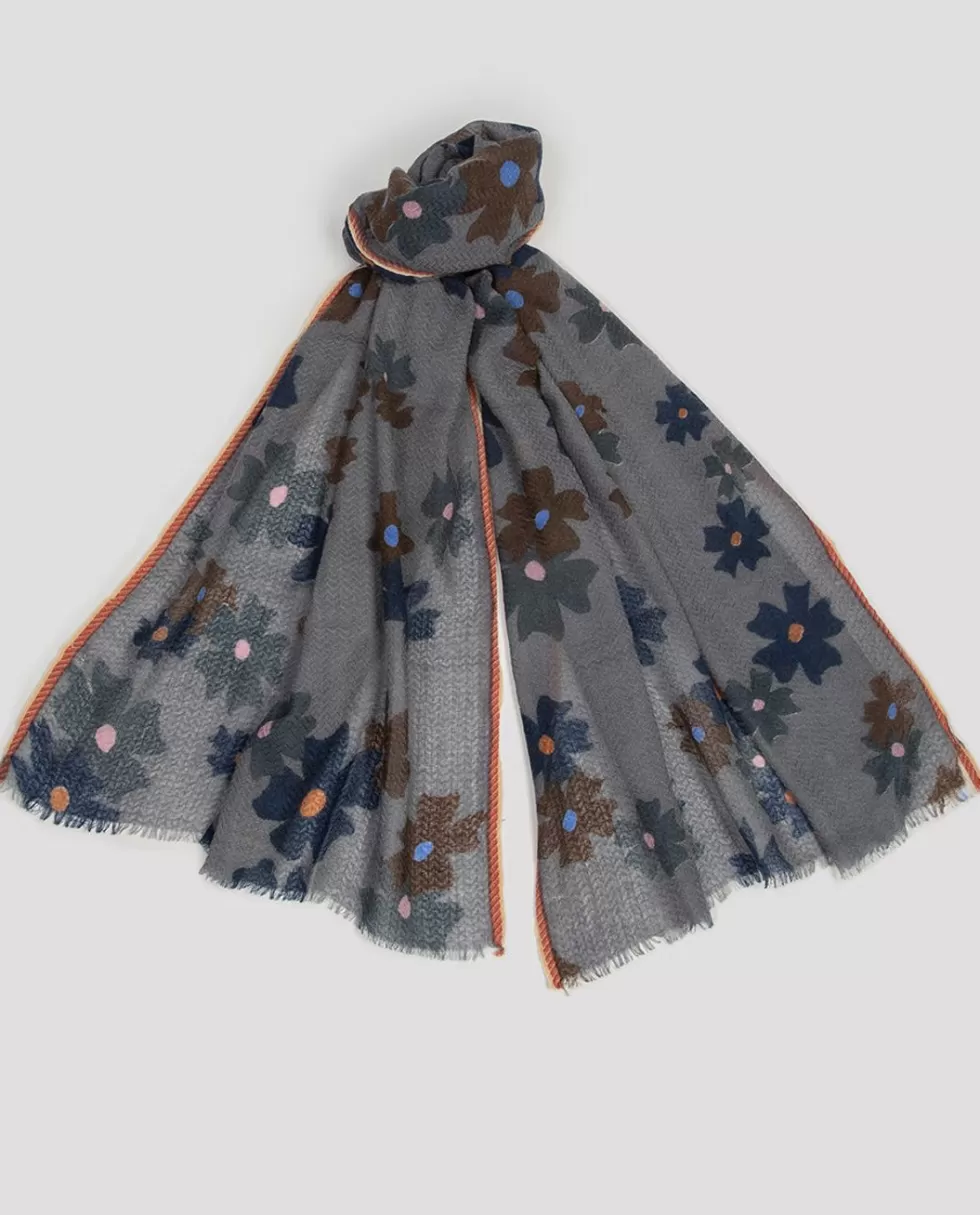 Flash Sale Rue Blanche Printed Scarf Pw2360 Steel- Epice