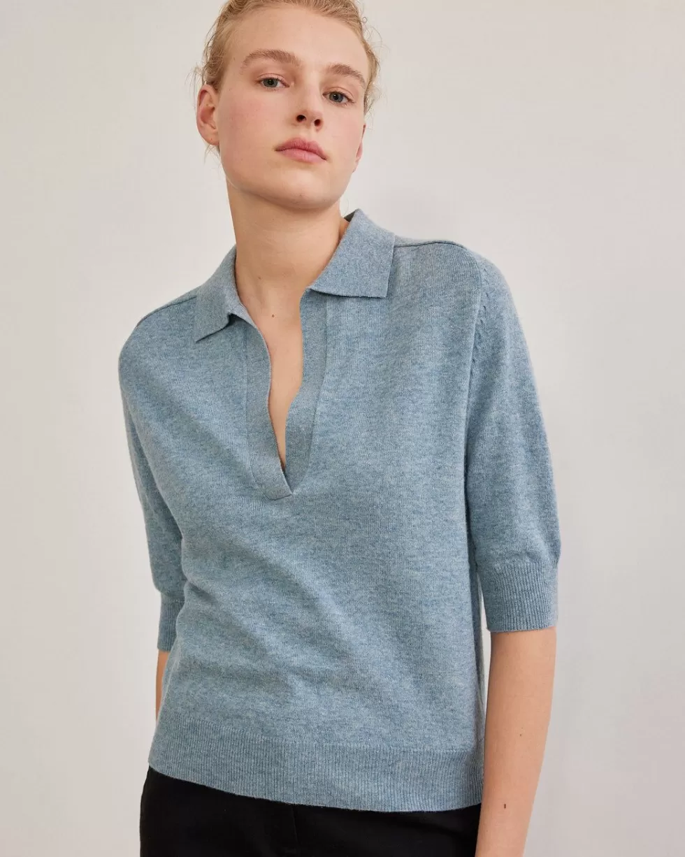 Outlet Rue Blanche Soft Polo 23A Sky